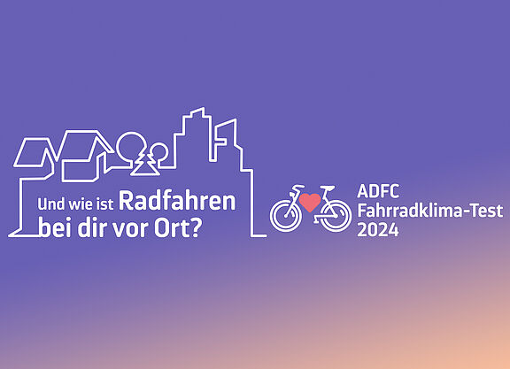ADFC Fahrradklima-Test Key Visual 2024 ADFC Fahrradklima-Test 2024