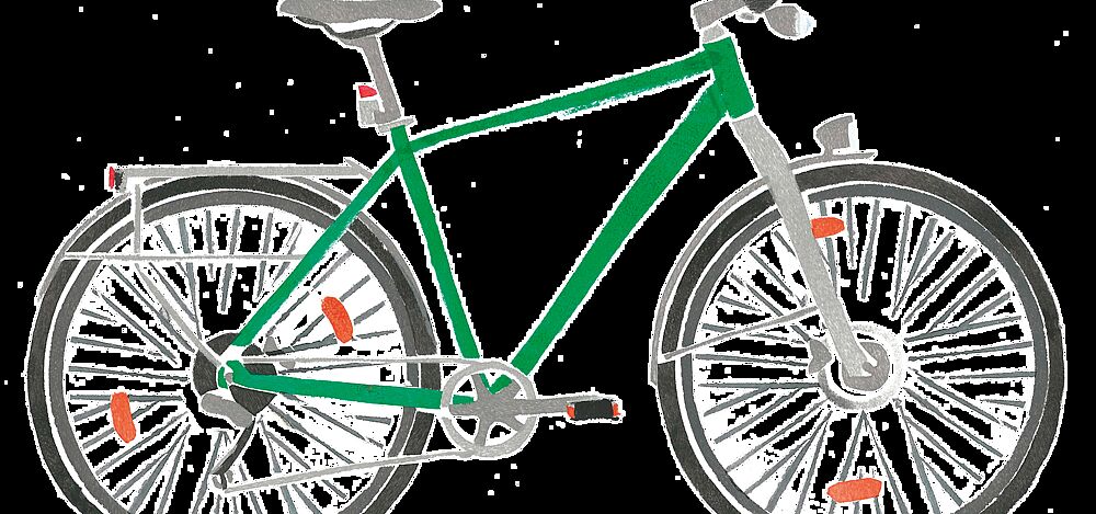Fahrrad Seitenansicht Illustration Fahrrad Seitenansicht Illustration